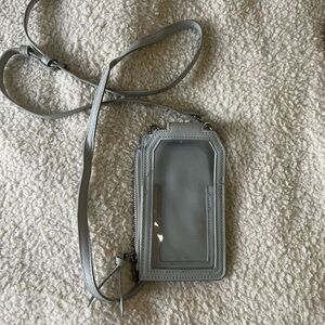 Gray and Tie Dye Crossbody Phone Holder